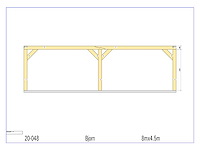 Fijnspar paviljoen 4,5x8 - afbeelding 9 van  14