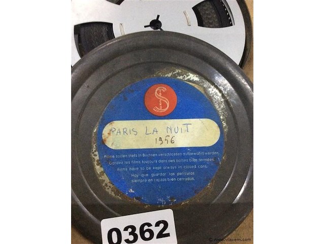…film paris la nuit 1956. ( 8mm) - afbeelding 2 van  2