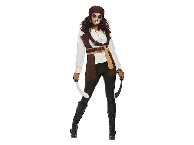Filmische piraat dame vrouw - afbeelding 1 van  2