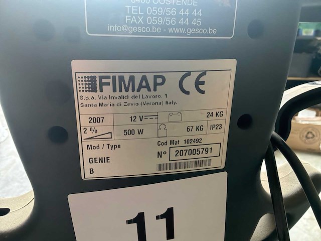 Fimap genie b vloerschrobmachine - afbeelding 7 van  7