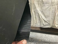 Fine rib matting zwart rubber op rol (6x) - afbeelding 3 van  4