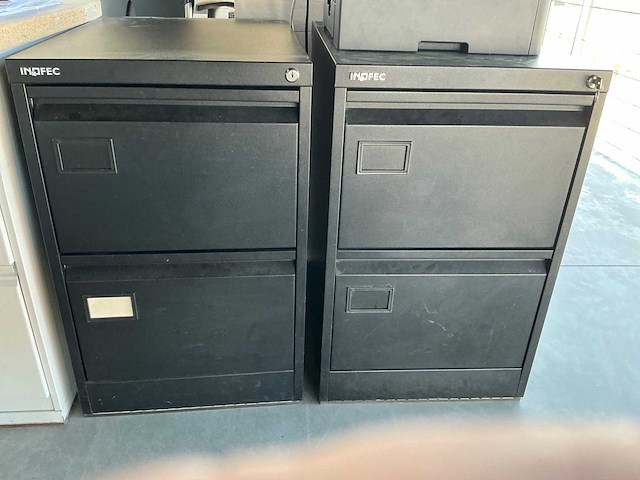 Fineerhouten hoekbureau (2x) - afbeelding 5 van  16