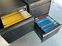 Fineerhouten hoekbureau (2x) - afbeelding 7 van  16