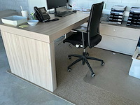 Fineerhouten hoekbureau (2x) - afbeelding 1 van  16