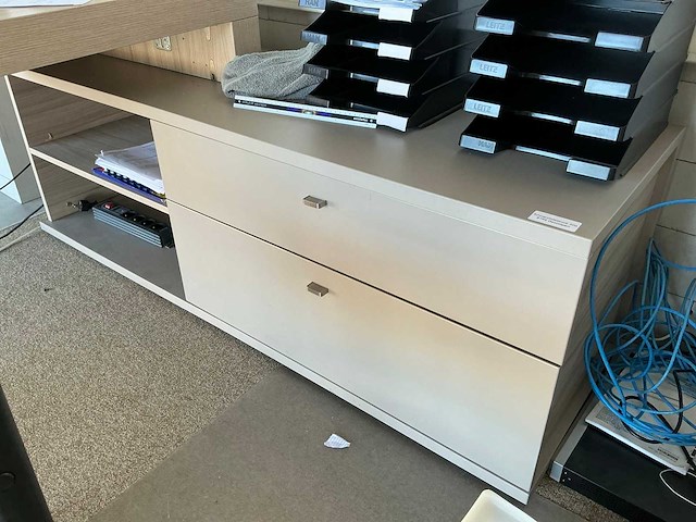 Fineerhouten hoekbureau (2x) - afbeelding 11 van  16