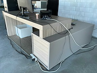 Fineerhouten hoekbureau (2x) - afbeelding 12 van  16