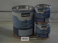 Finess krijtverf 2x250ml preston purple,1x1l leicester mint - afbeelding 1 van  3