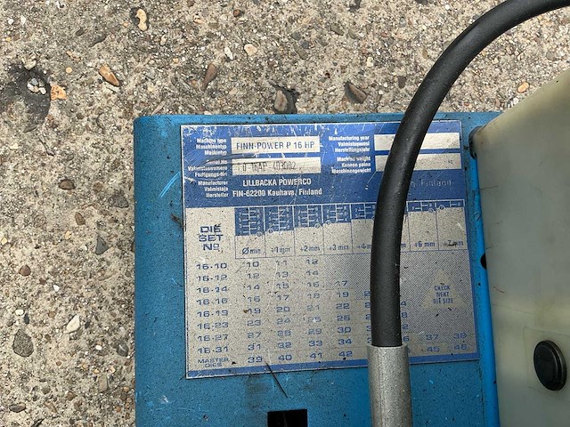 Finn power p 16 hp hydraulische pers - afbeelding 4 van  4