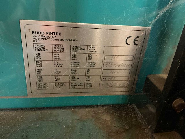 Fintech 128 bandschuurmachine met afzuiging - afbeelding 8 van  12