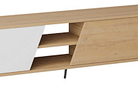 Fiona tv tv-meubel | 100% melamine | eiken, wit - afbeelding 5 van  6