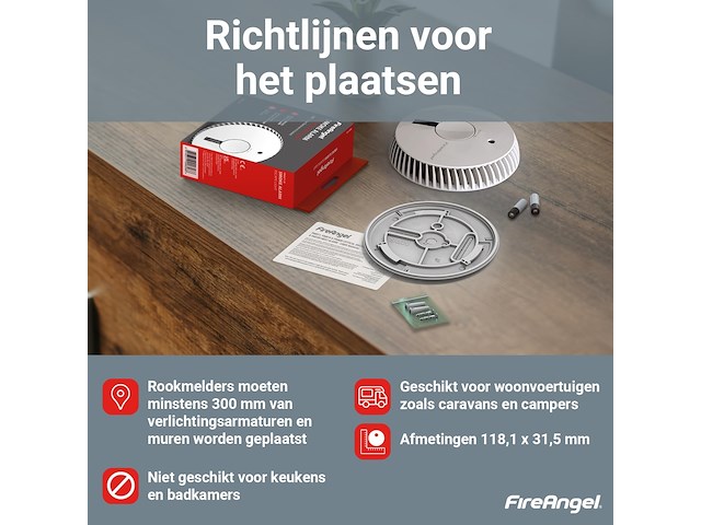 Fireangel rookmelder met noodlicht - afbeelding 6 van  6