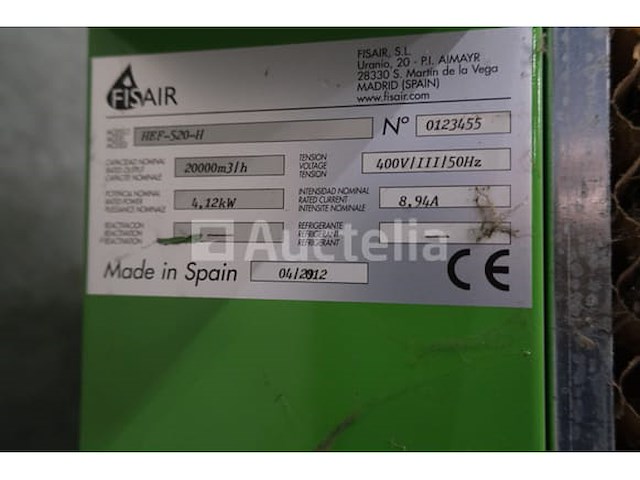 Fisair hef-520-h luchtkoelmodule - afbeelding 1 van  6