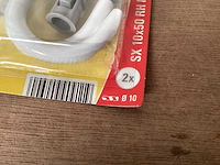 Fischer 90911 schroefhaak 10x50 wit, 2 stuks (30x) - afbeelding 4 van  6
