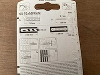 Fischer 90911 schroefhaak 10x50 wit, 2 stuks (30x) - afbeelding 5 van  6