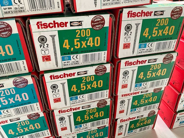 Fischer diverse maten schroeven (19x) - afbeelding 2 van  5