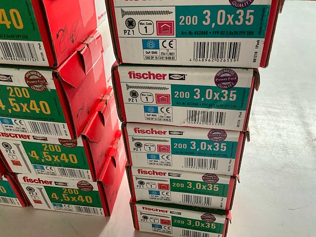 Fischer diverse maten schroeven (19x) - afbeelding 4 van  5
