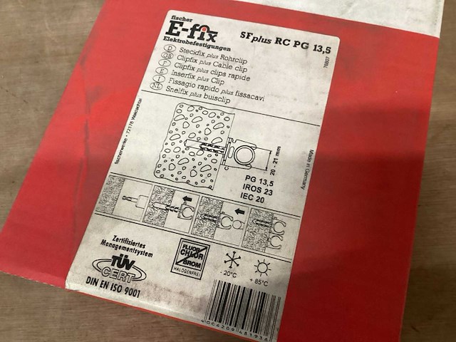 Fischer e-fix zadel 20-21 mm, doos 100 stuks (2x) - afbeelding 3 van  5