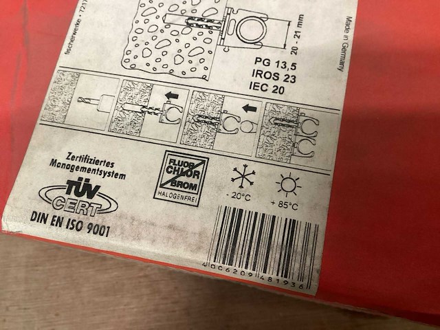 Fischer e-fix zadel 20-21 mm, doos 100 stuks (2x) - afbeelding 4 van  5