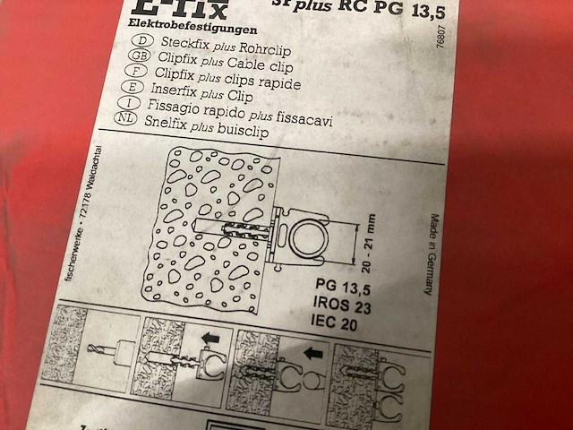Fischer e-fix zadel 20-21 mm, doos 100 stuks (2x) - afbeelding 5 van  5