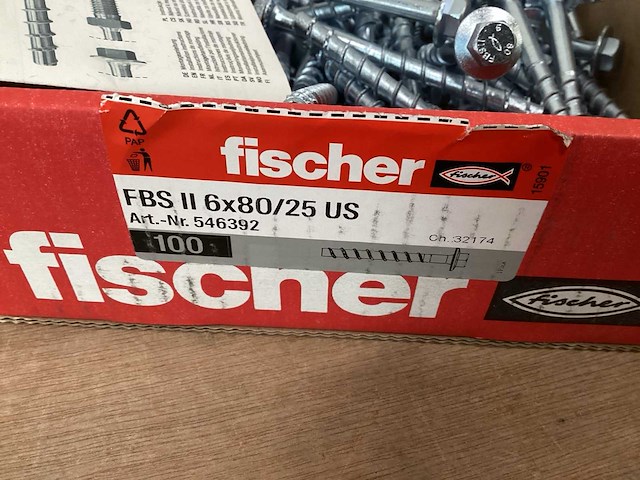 Fischer fbs ii 6gvz betonschroef 6x80, doos 100 stuks (6x) - afbeelding 3 van  4