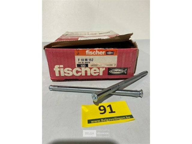 Fischer kozijnplug f 10 m 152 verzinkt staal 100 stuks - afbeelding 1 van  3