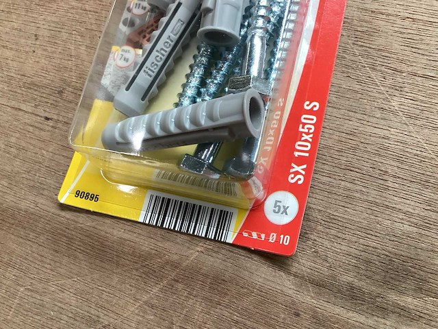 Fischer sx10x50s plug met houtdraadbout 7x65 (100x) - afbeelding 3 van  5