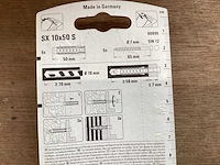 Fischer sx10x50s plug met houtdraadbout 7x65 (200x) - afbeelding 4 van  5