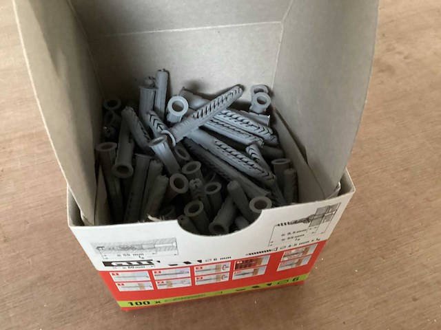 Fischer ux 6x50 r nylon plug, doos 100 stuks (19x) - afbeelding 4 van  4