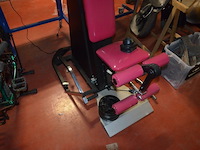 Fitness toestel kettler met gewichten en 2 halter stangen - afbeelding 6 van  9