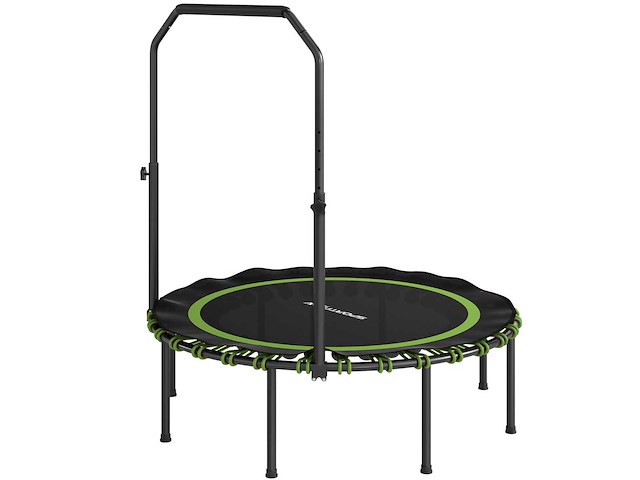 Fitness-trampolin met verstelbare handhelling - afbeelding 2 van  4