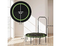 Fitness-trampolin met verstelbare handhelling - afbeelding 3 van  4