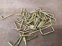 Fixxfast staalhaak 30 mm, messing, zak 50 stuks (70x) - afbeelding 3 van  3