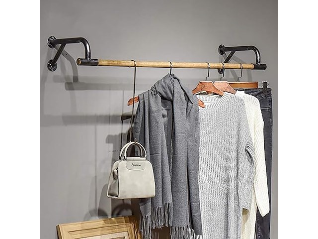 Fkdekuzi houten kledingrek - afbeelding 1 van  3