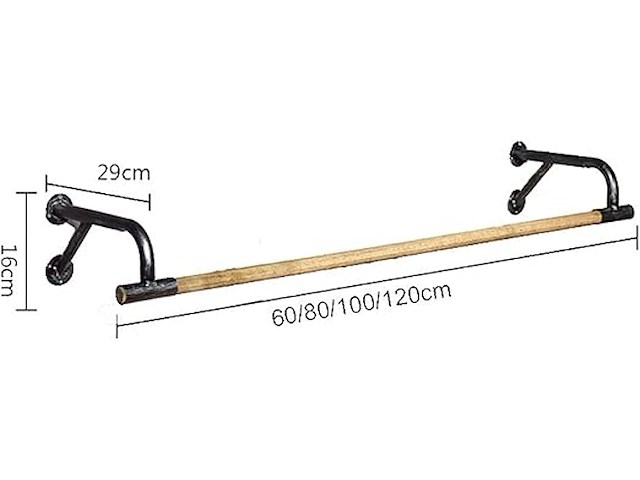 Fkdekuzi houten kledingrek - afbeelding 2 van  3