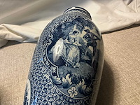 Flamand bleu blauw-witte faience vaas (2x) - afbeelding 11 van  11