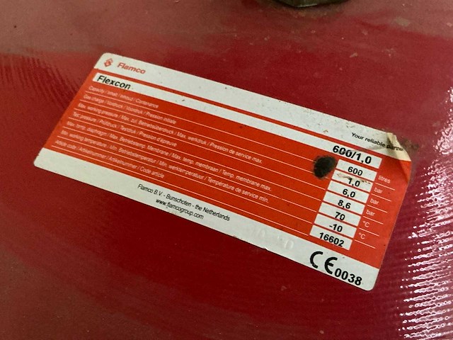 Flamco flexcon 600 expansievat (2x) - afbeelding 3 van  5