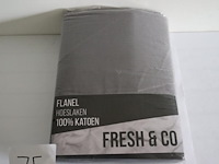 Flanel hoeslaken fresh & co