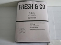 Flanel hoeslaken fresh & co - afbeelding 3 van  3