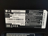 Flatscreen tv lg 43nano756pa zonder afstandsbediening, wit gelakte ladenkast met 4 laden 130x50x80 (vertoont lichte gebruikssporen) - afbeelding 6 van  9