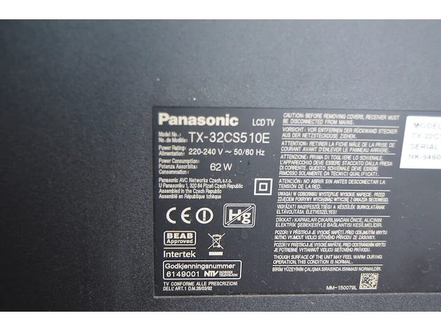Flatscreen tv philips tx-32cs510e met afstandsbediening - afbeelding 5 van  5