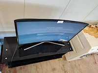 Flatscreen tv samsung curved ue40ku6100w, zonder afstandsbediening (gebruikt en getest), modern tv meubel met 3 leggers - afbeelding 4 van  9