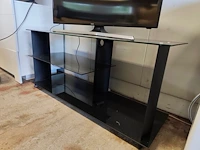 Flatscreen tv samsung curved ue40ku6100w, zonder afstandsbediening (gebruikt en getest), modern tv meubel met 3 leggers - afbeelding 9 van  9