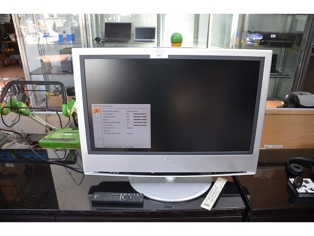 Flatscreen tv sony met afstandsbediening, sony ontvanger/versterker str-de205, 4 speaker sony, bluetooth speaker jbl clip 4, 2 hoofdtelefoons - afbeelding 16 van  16