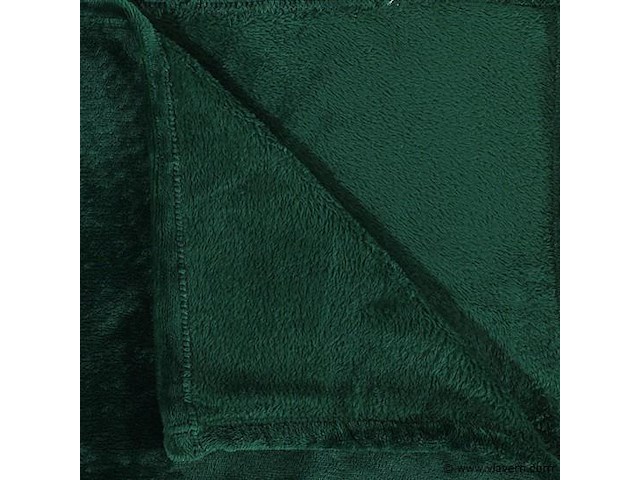 Fleecedeken 150x200cm groen - afbeelding 2 van  7