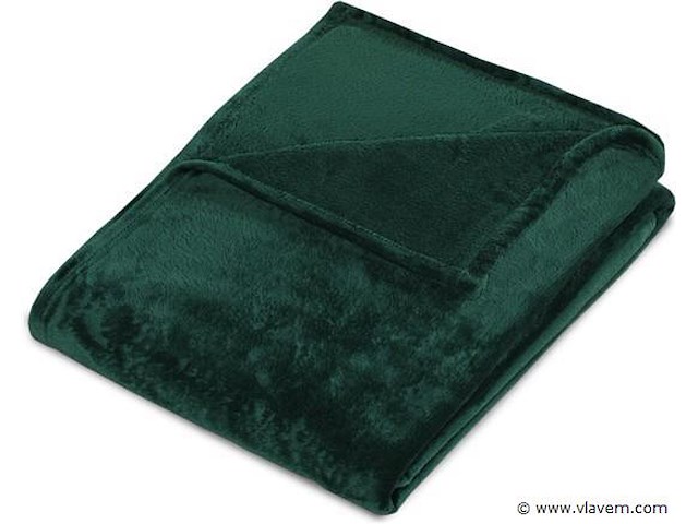 Fleecedeken 150x200cm groen - afbeelding 5 van  7