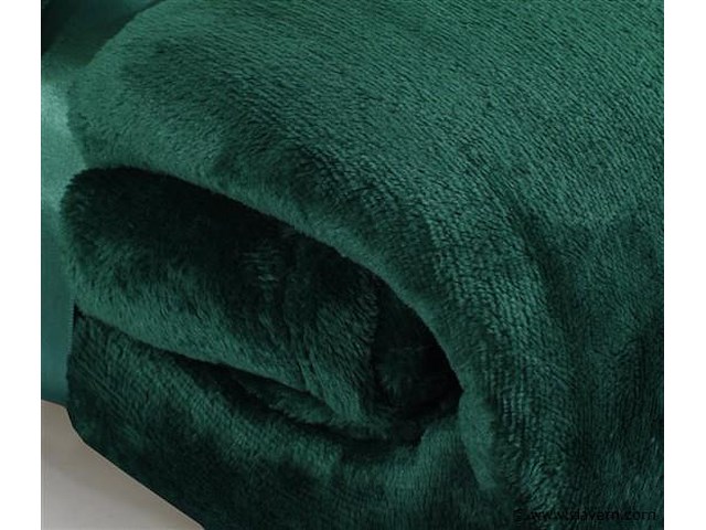 Fleecedeken 150x200cm groen - afbeelding 4 van  7