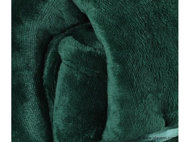 Fleecedeken 150x200cm groen - afbeelding 6 van  7