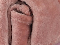 Fleecedeken 150x200cm oud roze - afbeelding 3 van  6