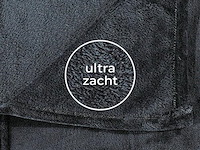 Fleecedeken 150x200cm zwart - afbeelding 2 van  7