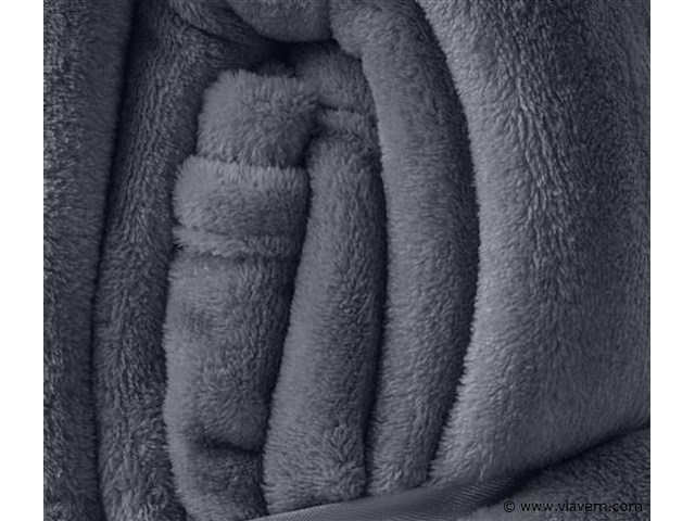 Fleecedeken 150x200cm zwart - afbeelding 3 van  7